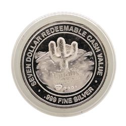 .999 Fine Silver Harrah's Laughlin, Nevada $7 Casino Limited Edition Gaming Toke