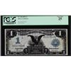 Image 1 : 1899 $1 Black Eagle Silver Certificate Note Fr.234 PMG Very Fine 25