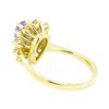 Image 3 : 18KT Yellow Gold 1.49 ctw Tanzanite and Diamond Ring
