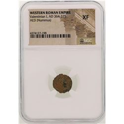 Valentinian I 364-375 AD Ancient Western Roman Empire Coin NGC XF