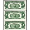Image 2 : Lot of (3) Consecutive 1953 $2 Legal Tender Notes