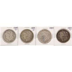 Lot of (2) 1888-O & 1889 & 1889-O $1 Morgan Silver Dollar Coins