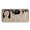 Image 1 : 500 Grain Sterling Silver Franklin Mint 100 Greatest Americans Ingot