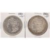 Image 1 : Lot of 1881-O & 1882-O $1 Morgan Silver Dollar Coins