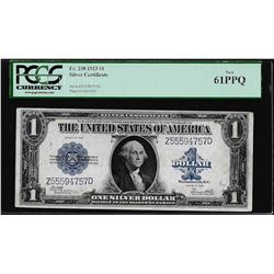 1923 $1 Silver Certificate Note Fr.238 PCGS New 61PPQ