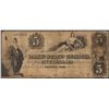 Image 1 : 1800's $5 Bank of the State of Georgia Obsolete Note