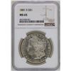 Image 1 : 1881-S $1 Morgan Silver Dollar Coin NGC MS65