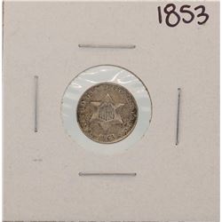 1853 Three Cent Piece Coin