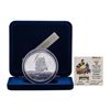Image 1 : 1987 Rarities Mint Walt Disney Snow White Grumpy 5oz .999 Silver Coin w/Box & CO