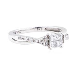 14KT White Gold 0.40 ctw Diamond Ring