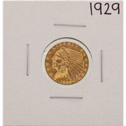 1929 $2 1/2 Indian Head Quarter Eagle Gold Coin