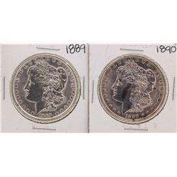 Lot of 1889-1890 $1 Morgan Silver Dollar Coins