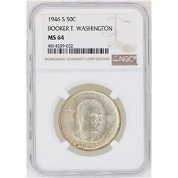1946-S Booker T. Washington Memorial Half Dollar Coin NGC MS64