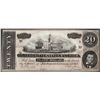Image 1 : 1864 $20 Confederate States of America Note