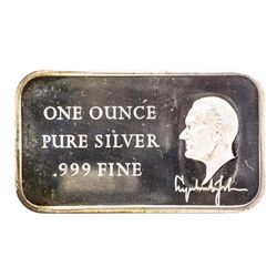 Dwight Eisenhower 1 oz .999 Fine Silver Art Bar