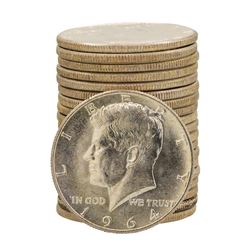 Roll of (20) Brilliant Uncirculated 1964-D Kennedy Half Dollar Coins