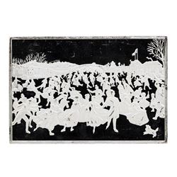 Currier & Ives Central Park Winter 2.75oz .999 Fine Silver Art Bar