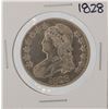 Image 1 : 1828 Curl Base No Knob Capped Bust Half Dollar Coin