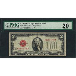 1928D $2 Legal Tender STAR Note Fr.1505* PMG Very Fine 20