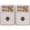 Image 1 : Lot of (2) Constantius II A.D 337-361 Ancient Roman Empire Coins NGC  F