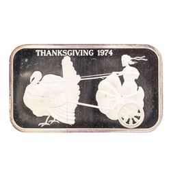 1974 Thanksgiving Madison Mint 1 oz .999 Fine Silver Art Bar