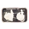 Image 1 : 1974 Thanksgiving Madison Mint 1 oz .999 Fine Silver Art Bar