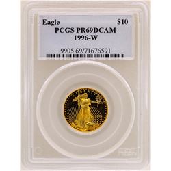 1996-W $10 American Gold Eagle Coin PCGS PR69DCAM