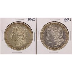 Lot of 1880-1881 $1 Morgan Silver Dollar Coins