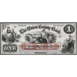 1800's $1 The Union County Bank Obsolete Note