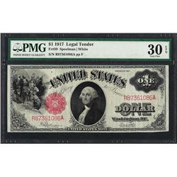 1917 $1 Legal Tender Note Fr.39 PMG Very Fine 30EPQ