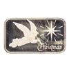 Image 1 : 1974 Christmas Madison Mint 1 oz .999 Fine Silver Art Bar