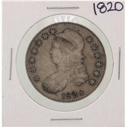 1820 Square Base No Knob 2 Capped Bust Half Dollar Coin