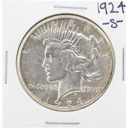 1924-S $1 Peace Silver Dollar Coin