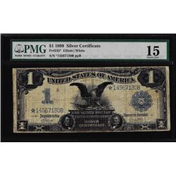 1899 $1 Black Eagle Silver Certificate STAR Note Fr.235* PMG Choice Fine 15