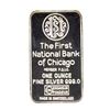 Image 2 : The First National Bank of Chicago Sears Tower 1 oz .999 Fine Silver Art Bar