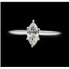 Image 2 : 0.53 ctw Diamond Wedding Ring - 14KT White Gold