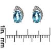 Image 4 : 1.69 ctw Apatite and Diamond Earrings - 18KT White Gold