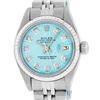 Image 1 : Rolex Ladies Stainless Steel Ice Blue Diamond 26MM Datejust Wristwatch
