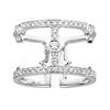 Image 1 : 0.45 ctw Diamond Ring - 18KT White Gold