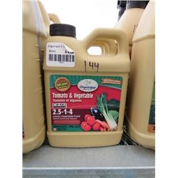 LOT OF 5, ORGANIC TOMATO AND VEGETABLE FOOD 2.5-1-4 500 ML (5 TIMES BID PRICE)