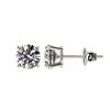 Image 2 : 1.05 CTW Certified H-SI/I Quality Diamond Solitaire Stud Earrings 10K White Gold - REF-94N5Y - 36575
