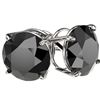 Image 4 : 5.15 CTW Fancy Black VS Diamond Solitaire Stud Earrings 10K White Gold - REF-99Y5K - 36714
