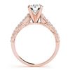 Image 2 : 1.16 CTW Certified VS/SI Diamond Solitaire Antique Ring 18K Rose Gold - REF-219H3A - 27316