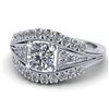 Image 2 : 1.50 CTW Solitaire Certified VS/SI Diamond Ring 14K White Gold - REF-232A2X - 38547