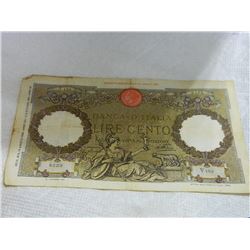 PAPER NOTE - BANCO D'ITALIA LIRE CENTO - 30 LUGIO 1896