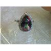 Image 7 : ***** FEATURE ITEM **** RING - 5 1/5 CARAT MYSTIC GEMSTONE & GENUINE DIAMONDS IN 925 STERLING SILVER