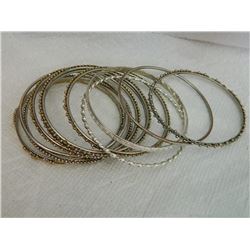 ASSORTED BANGLE BRACELETS - 11TTL