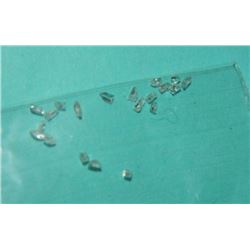 GEMSTONES - GENUINE DIAMOND - IRREGULAR CUT LOOSE GEMS - 20 PER LOT