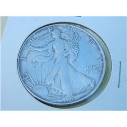 SILVER ROUND - 1 OUNCE FINE SILVER - USA $1 - 1992