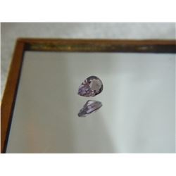 GEMSTONE - AMETHYST - PEAR FACETED - 5.7 X 3.9 X 2.1mm